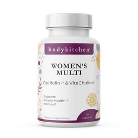 Body Kitchen Women’s Multivitamin with Optifolin+ & VitaCholine – Supports Immune, Energy & Skin Health – 60 Capsules