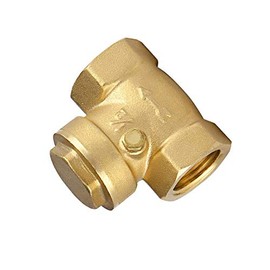BE-TOOL Non-Return Valve 1 1/2" 40MM Swing Type Valve Brass One-Way Check Valves for Water Gas (Pack of 1)