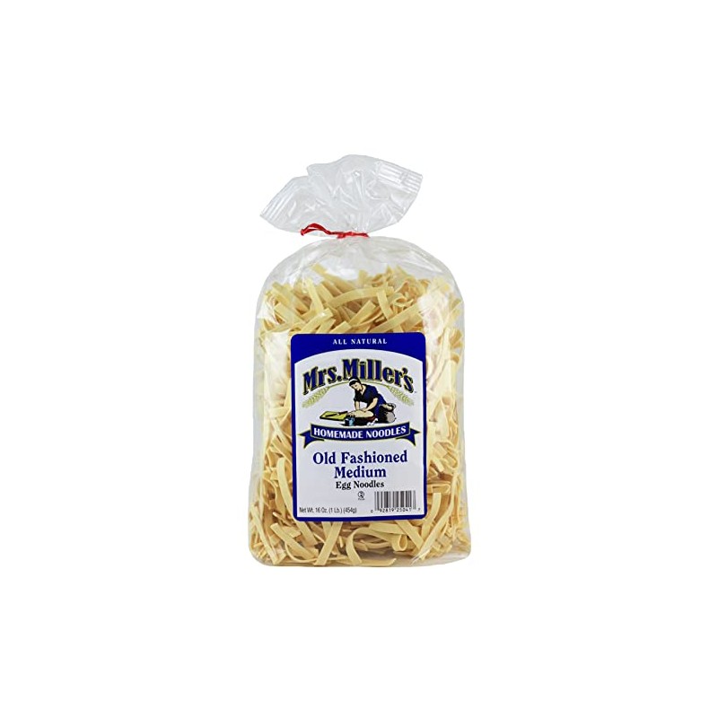 AmishTastes Mrs. Miller's Old-Fashioned Medium Noodles, 16 Oz. (Pack of