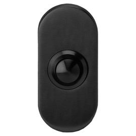 Aperit 49.911.05 Oval Doorbell 64 x 30 mm Stainless Steel 316 Black Coated Includes Mounting Screws