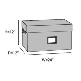 Covermates Keepsakes Adjustable Ornament Storage Box, Carrying Handles, Padded Protection - Holiday Storage-Red