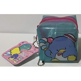 FRIEND サンリオ タキシドサム キューブ型 ビニールミニポーチ 6×6cm ファスナー付きケース バッグアクセサリー ボールチェーン付き