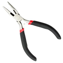 Mini Long Nose Pliers - Needle Nose Pliers for Jewellery Making | Extra Long Heat Treated Mini Pliers with Anti Slip Grips | Jewellery Pliers for Jewelry & DIY Crafting