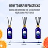 8 OZ Reed Diffusers Set Citrus, Luxury Scented Room Fresheners