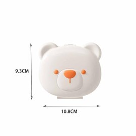Juego de 4 Cortaúñas para Bebé, Lima de Uñas y Tijeras de Seguridad, Kit de Cuidado para Bebés Recién Nacidos, Diseño de Oso con Protector para Dedos