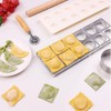 5 Pcs Ravioli Mold Set with 12 Holes, Dumpling Maker