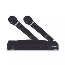 Emerson Professional Dual Microphone Kit w Wireless Transmitter for Most Devices