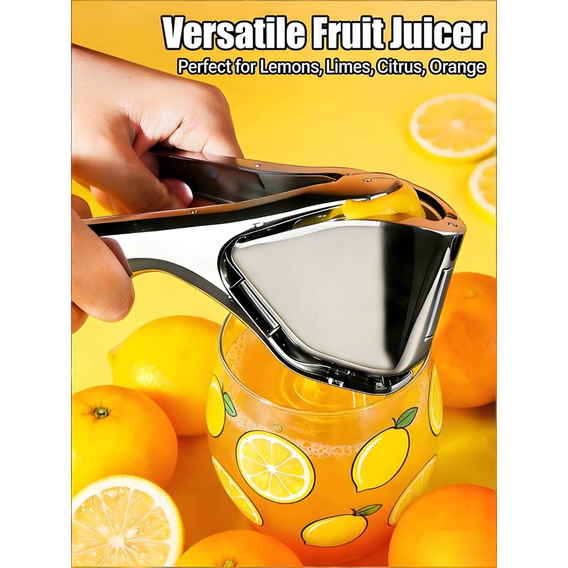 Lemon Squeezer, Stainless Steel Lemon Juicer, Hand Juicer, Manual Citrus
