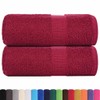vidaXL bordeaux soap towels set - cotton washcloths 30x30cm -