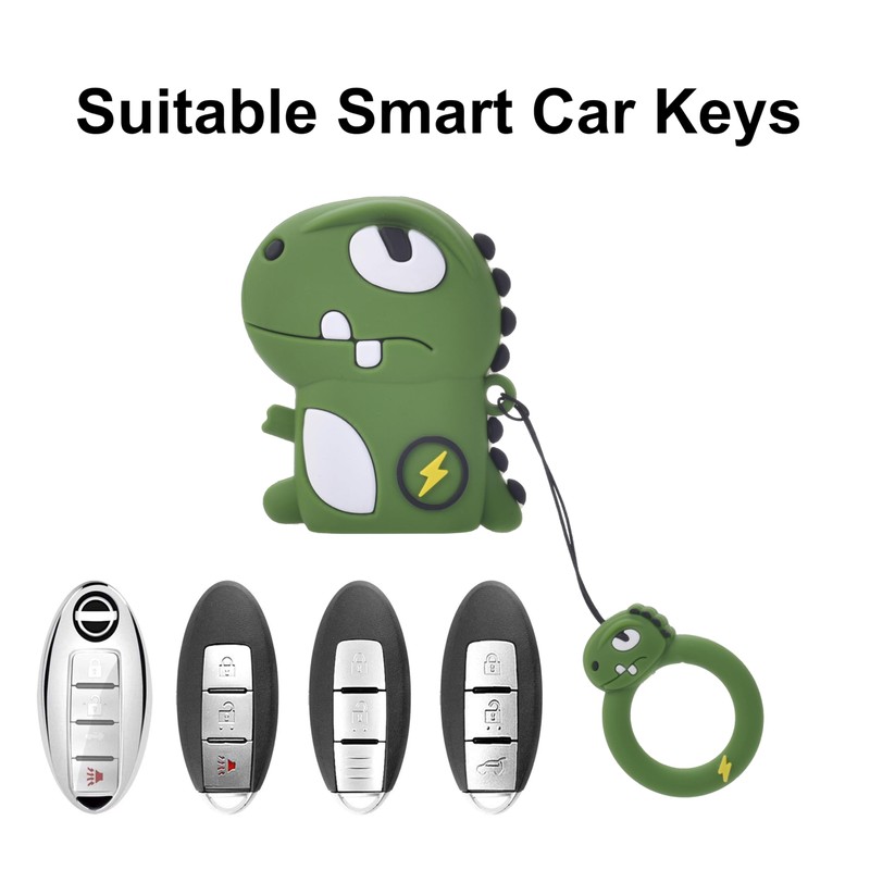 Cute Cartoon car Key Protection Cover, Compatible with Nissan Altima