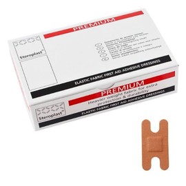 Steroplast Premium Fabric Plasters - Knuckle (x50) Beige 7.5cm x 4cm (Knuckle)