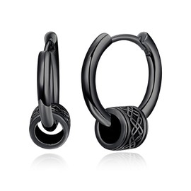 Hoop Earrings, 925 Sterling Silver Earrings for Men, Women, Small Hoop Earrings, Huggie Dangling, Sleeping Ring Earrings for Women, Sterling Silver, No Gemstone