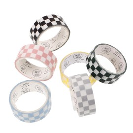 6 Rollos De Cinta Washi Cuadrada Decorativa Cinta Adhesiva Para Scrapbooking Y Manualidades Estética De Para Álbumes Y Proyectos Diy