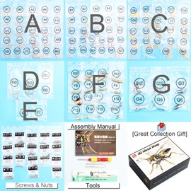 OreilleStar 3D Metal Puzzle Mechanical Wasp for Adults Gift for Birthday Christmas DIY for Men Assembly Model Kits Stainless Steel Building Blocks for Ages 18+