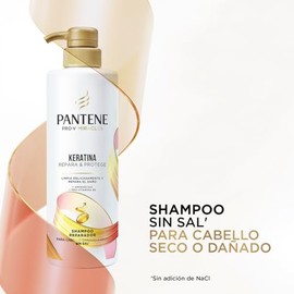 Pantene Shampoo sin sal' cabello seco Keratina con Pro Vitamina B5 510 ml