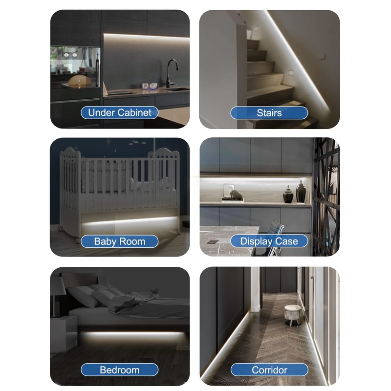 Motion Sensor Led Light Strip - Under Cabinet Lighting with