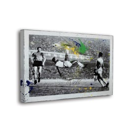 SpiritualHands Pele Soccer Poster, Picture of Pele Pele Quote Poster, Soccer Poster Pele Canvas Art, Soccer Pele Memorabilia Print Picture (Pele No 19, 19" x 28" - Ready to Hang)