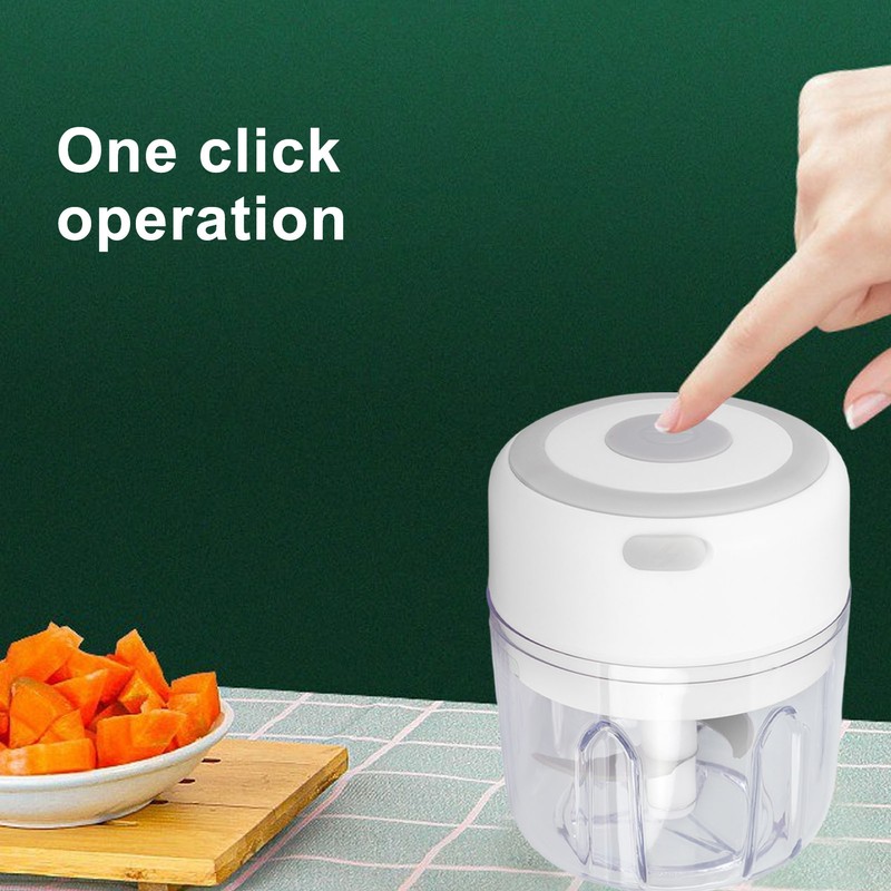 Mini Electric Garlic Chopper Large Capacity Powerful Motor 304 Stainless