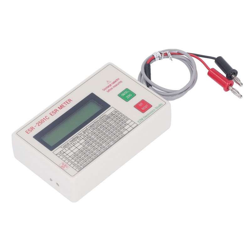 Fafeicy ESR Capacitor Tester, Intelligent Shut-Off Function DC Short Circuit