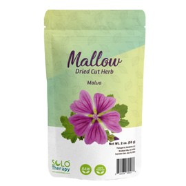 Mallow Herb 2 ounces - Resealable Bag - Malva Tea , Malva Leaves , Mallow Tea , 2 ounces, Product From Mexico