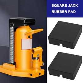 VGOL Pack of 4 Slotted Square Rubber Blocks for Jack Slotted Rubber Frame Rail Protector Square Crimp Welding Protection Jack Pads for Axle Stands