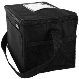 Insulated Lunch Cooler Bag, Black