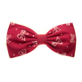 Lolita Inspired Hair Bow Collection-lace-glitter (Strawberry/Hot Pink-Glitter, Alligator Clip)