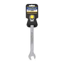Goodyear 15mm Spanner- Chrome Vanadium Steel| Precision Engineered for Tightening and Loosening Nuts and Bolts| Durable & Corrosion-Resistant Wrench| Essential Hand Tool for Mechanics