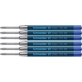 Schneider Schneider Schreibgeräte Kugelschreibermine Slider 755, dokumentenecht, XB, blau (Blau, 6)