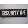 Security K-9 (Large) Package of 2 Hook & Loop Labels
