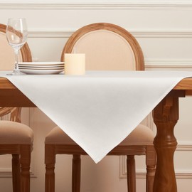 Softalker Tablecloth 100 x 100 cm Square Washable Tablecloths Jacquard Geometric Tablecloth Beige Table Cloth Decoration for Outdoor Birthday Garden Table Living Room Table Coffee Table
