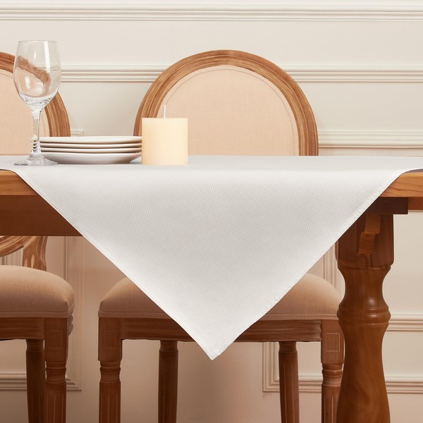 Softalker Tablecloth 100 x 100 cm Square Washable Tablecloths Jacquard