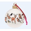 Alison Gardiner Fine Bone China 6 Centimetre Christmas Tree Bauble (Winter Wildlife)