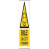 VSafety SMILE! 24hr CCTV in Operation Sign - 150mm x