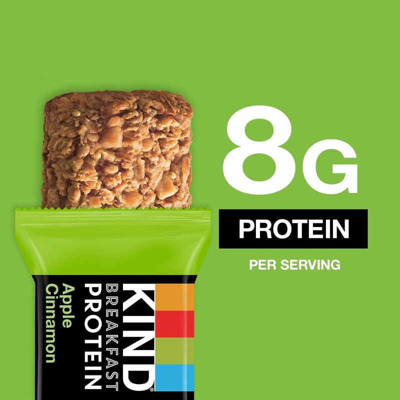 KIND Breakfast Protein, Healthy Snack Bar, Apple Cinnamon, Gluten Free