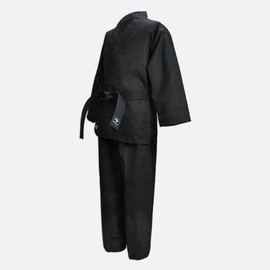 Open ribbed black Hapkido uniform/martial arts uniform/Hapkido uniform / 오픈 골지도복 검정 합기도복/무술복/합기도도복