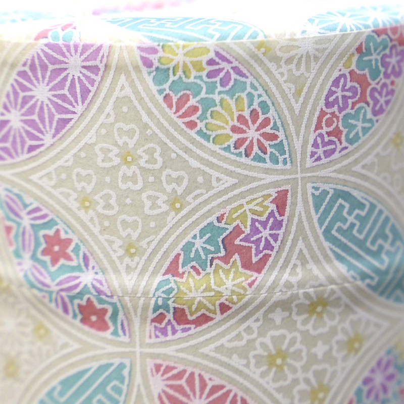 Kyoto Katsugu Washi Upholstery Tea Canister, Made in Japan [8]