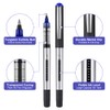 OFFCUP Rollerball Pen, Pack of 10 Rollerball Pens, Blue, 0.5