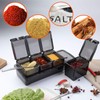 V·RESOURCING [ New Version Elegant Black Seasoning Box, 4 Pieces