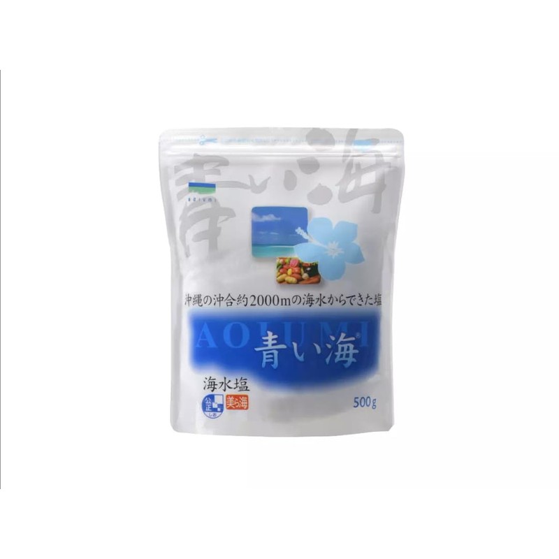 PSJBOX Okinawa Sea Salt Blue Sea, 17.6 oz (500 g),