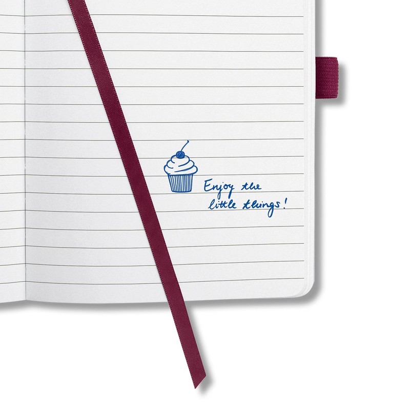 Sigel JN3 Jolie Notebook, approx. A6, lined, hardcover, Watercolour Effect