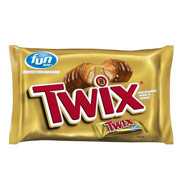 TWIX Caramel Fun Size Chocolate Cookie Bar Candy 10.83 Ounce (Pack of 20)