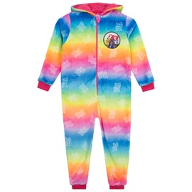 Rainbow High Onesie Pyjamas for Girls Fleece Onesie Girls, multicoloured