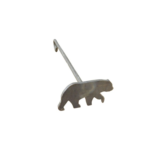 The Leather Guy Walking Bear Branding Iron for Steaks, Wood & Leather