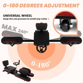 400 LBS Leg Stretcher Machine, Split Machine for Flexibility Kids Adults, 240 Degrees pro Leg Stretcher Split Machine, Suitable for, Yoga, Fitness, Dance,and Martial Arts Enthusiasts (Red)