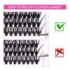 Eyelashes, Individual, Cluster for Eyelash Extension, 40D, 0.07, D-curl, 12-18mm,