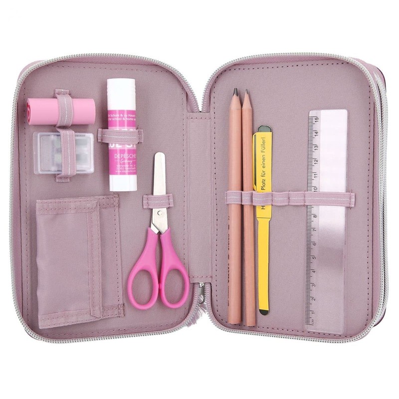 Depesche 11231 TOPModel - Filled 3-Compartment Pencil Case in Ballet