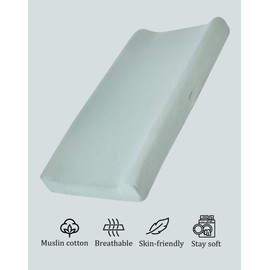 Funda para cambiador de muselina para bebés y niñas, ultra suave y transpirable, funda para cambiador de pañales neutros