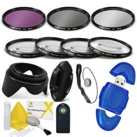 Professional 55MM Accessory Bundle Kit for Nikon D3400 D5600 D3300 AF-P & DSLR Cameras, 12 Accessories for Nikon
