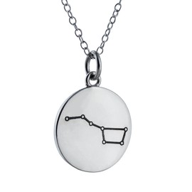 FashionJunkie4Life Sterling Silver Engraved Pendant Big Dipper Necklace, 18 Inch Chain, Star Necklace | Gifts for Men & Women | Birthday Gift for Men and Women